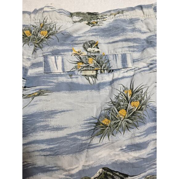 Tommy Bahama Men’s Board Swim Trunks Hawaiian Tropical Blue Medium - Picture 10 of 10